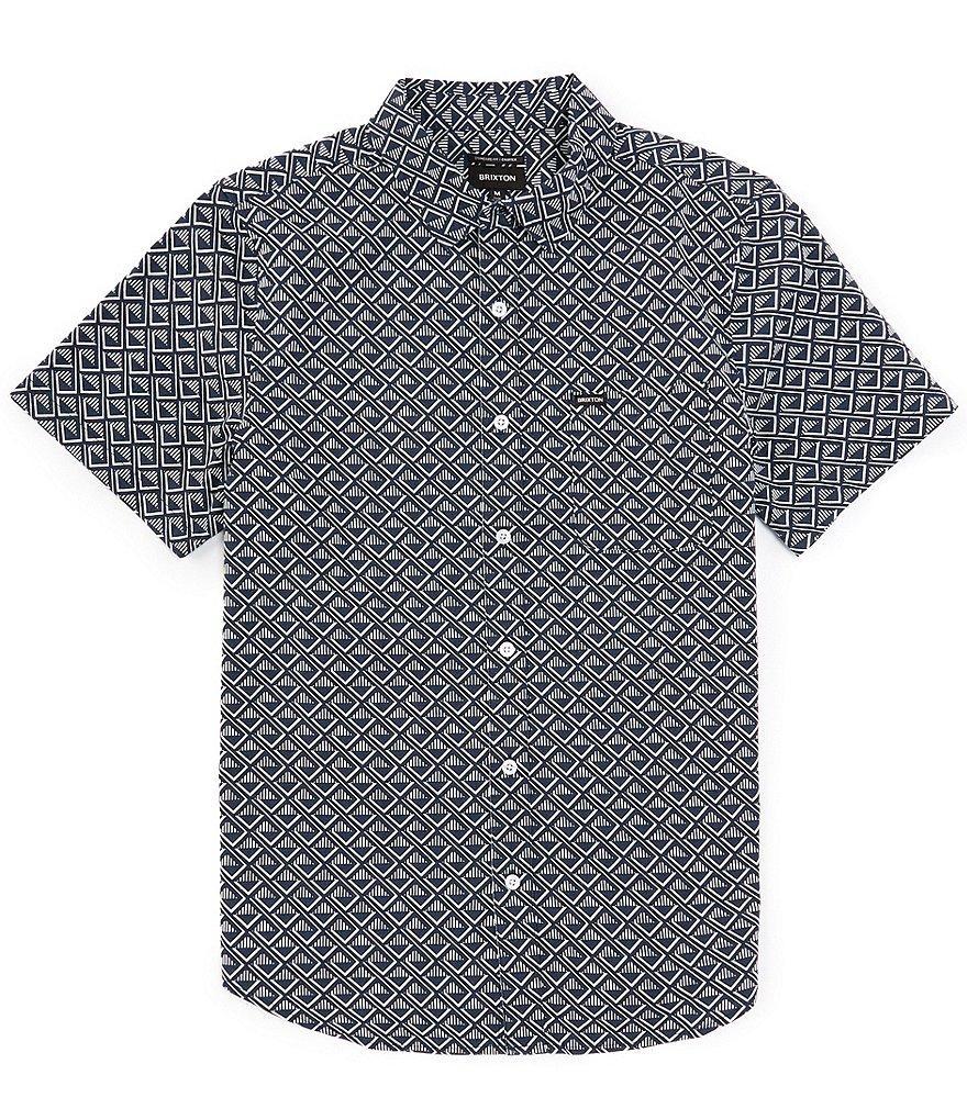 Brixton Charter Tile Print Short Sleeve Woven Shirt Product Image