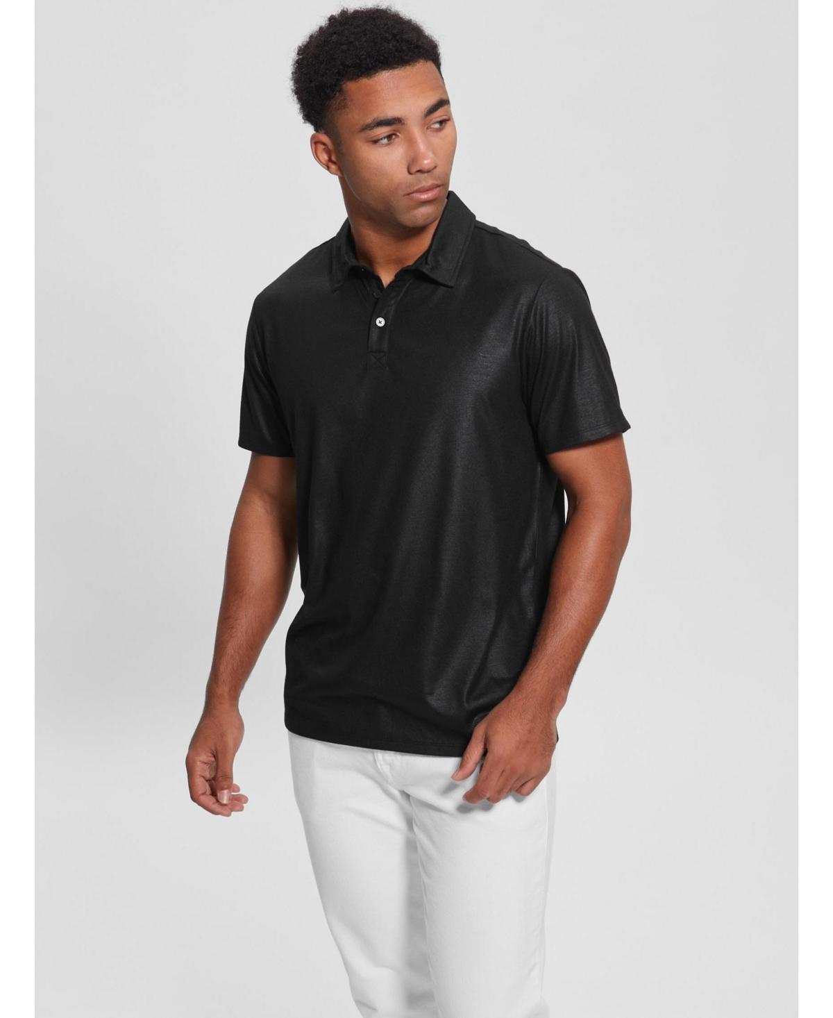 Guess Mens Mason Shine Short Sleeves Polo Shirt Product Image