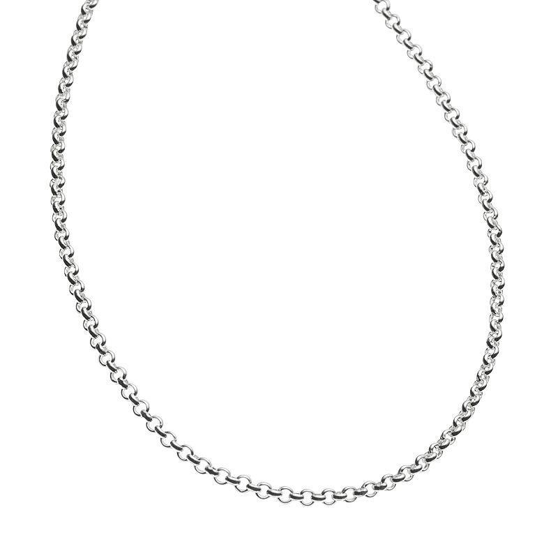 PRIMROSE Sterling Silver Rolo-Link Chain Necklace - 18-in., Womens Grey Product Image