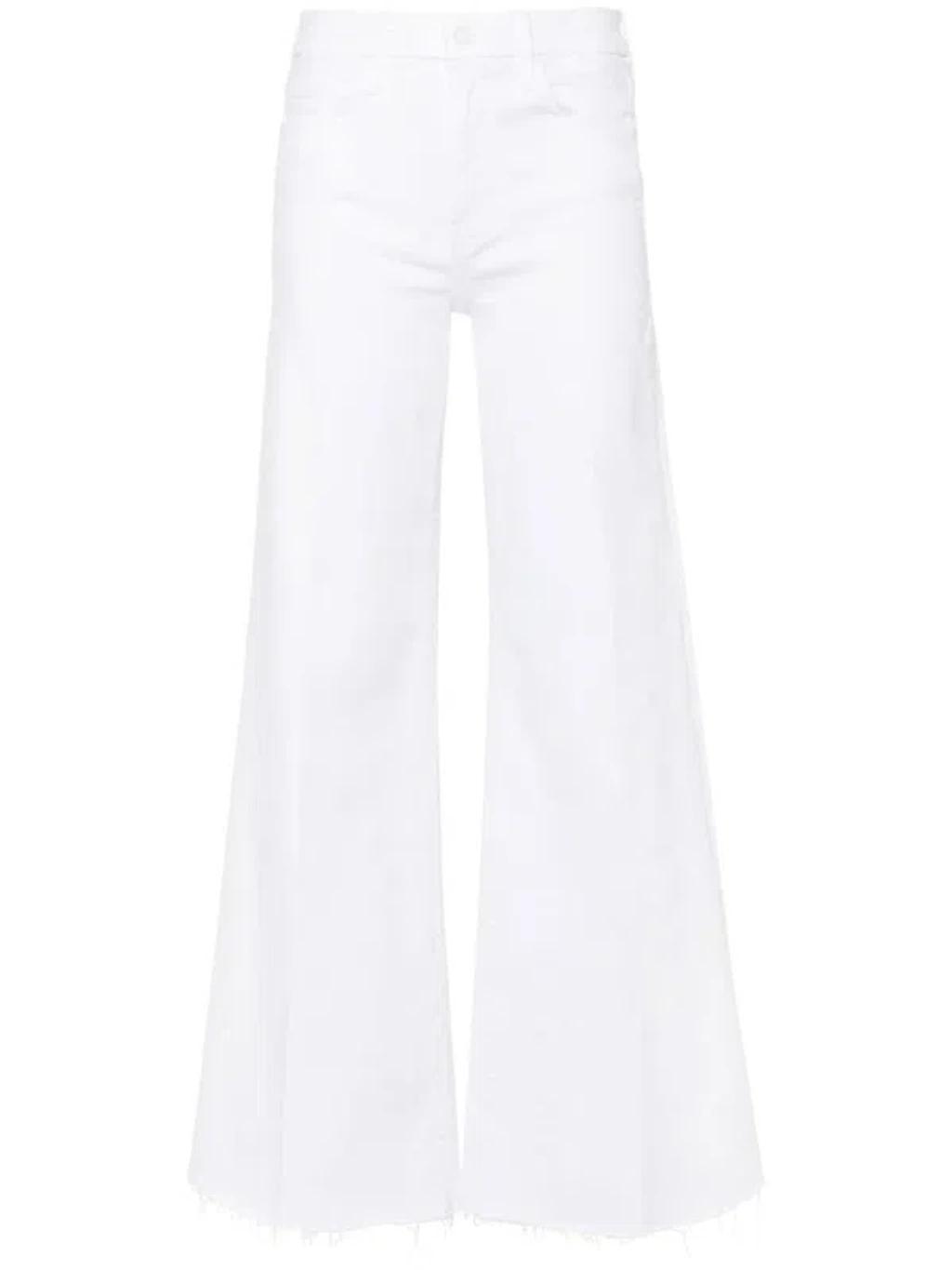 MOTHER Palazzo Jeans In White Product Image