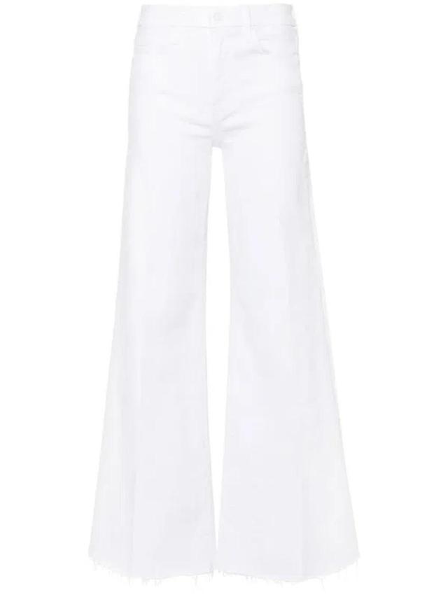 MOTHER Palazzo Jeans In White Product Image