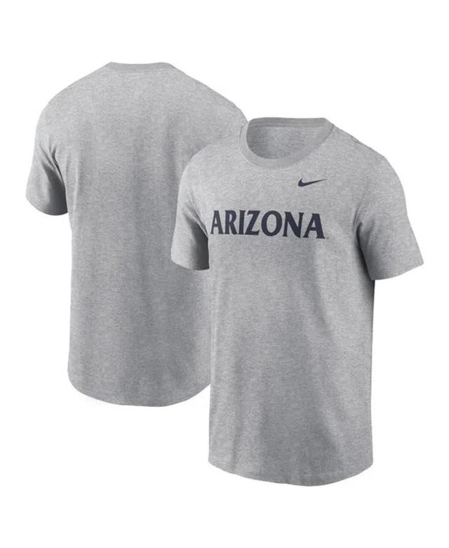 NIKE Men's Heather Gray Arizona Wildcats Primetime Evergreen Wordmark T-shirt Product Image