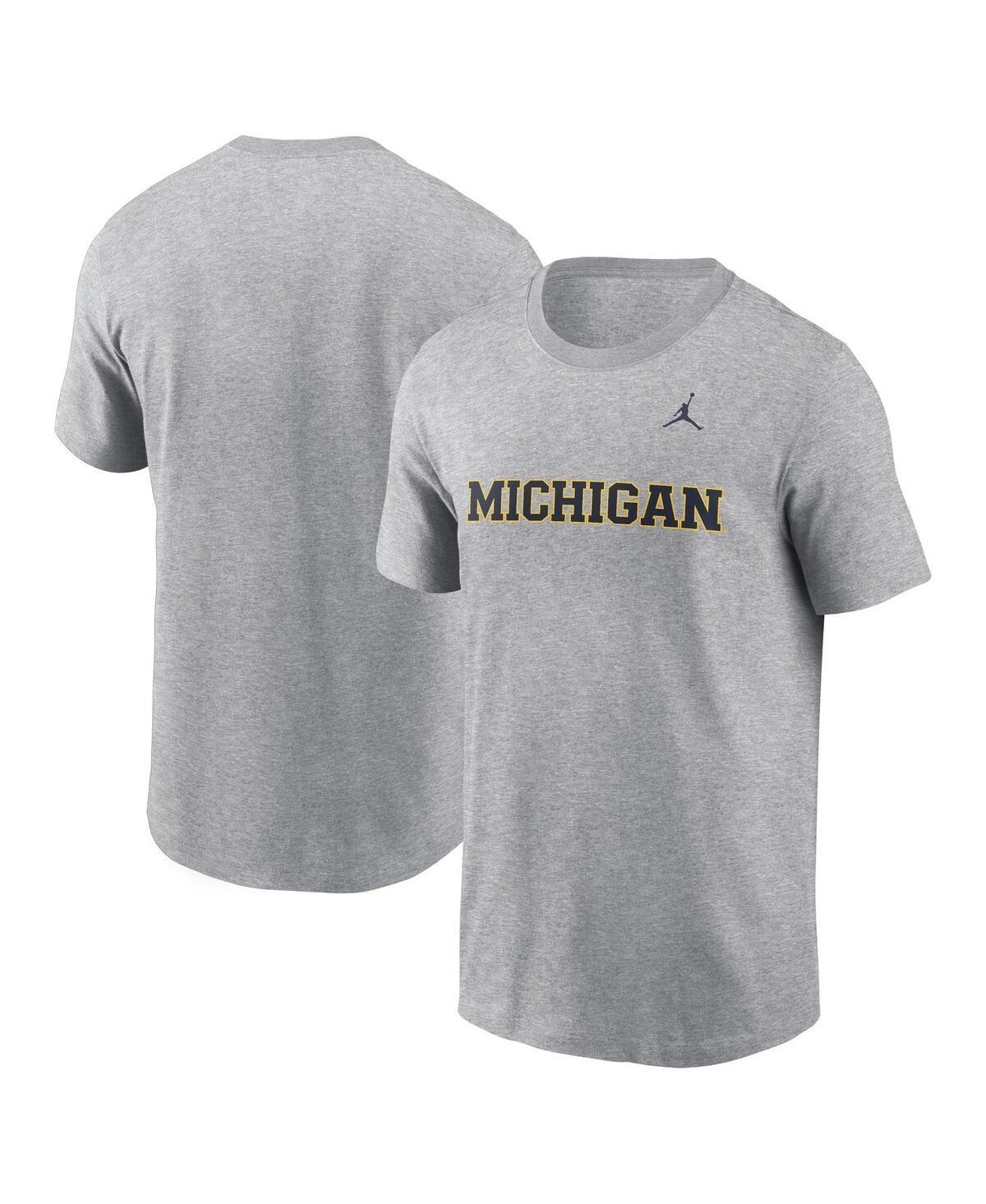 Jordan Mens Michigan Wolverines Primetime Evergreen Wordmark T-Shirt Product Image