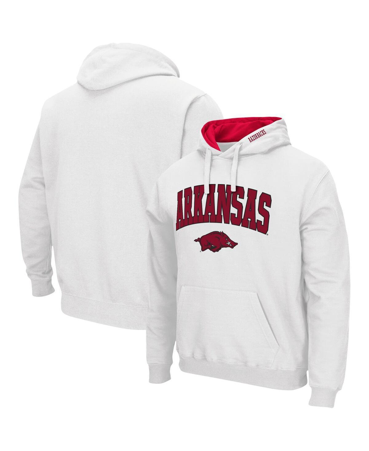 Mens Colosseum Arkansas Razorbacks Arch & Logo 3.0 Pullover Hoodie Product Image