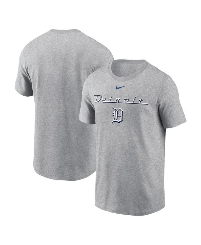 Nike Mens Heather Charcoal Detroit Tigers Local Home Town T-Shirt Product Image