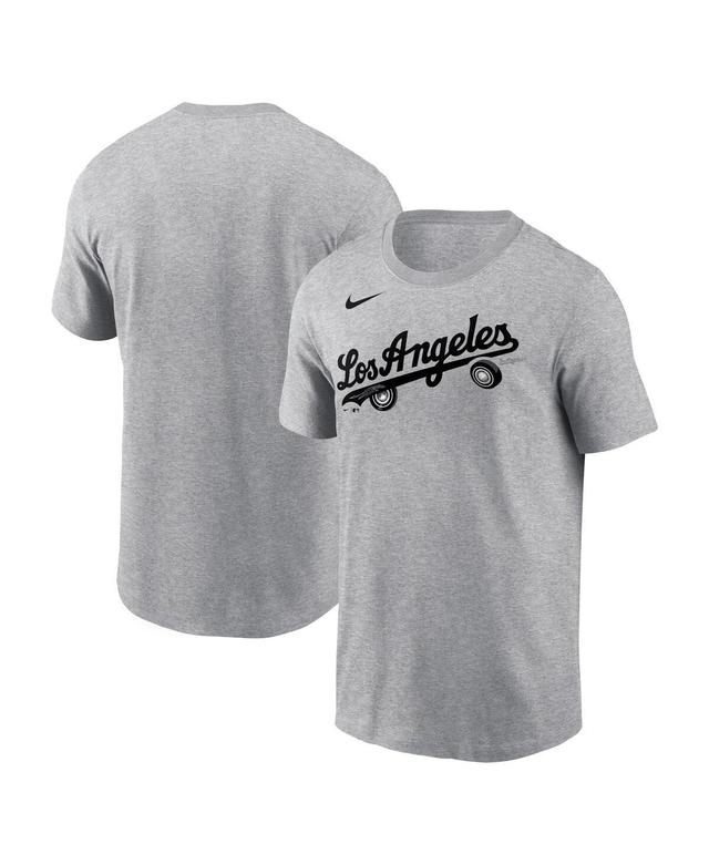 Nike Mens Heather Charcoal Los Angeles Dodgers Local Home Town T-Shirt Product Image