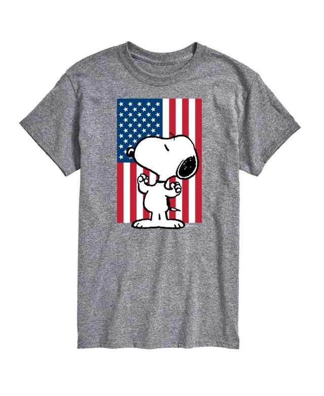 Hybrid Apparel Peanuts Flag Mens Short Sleeve Tee Product Image