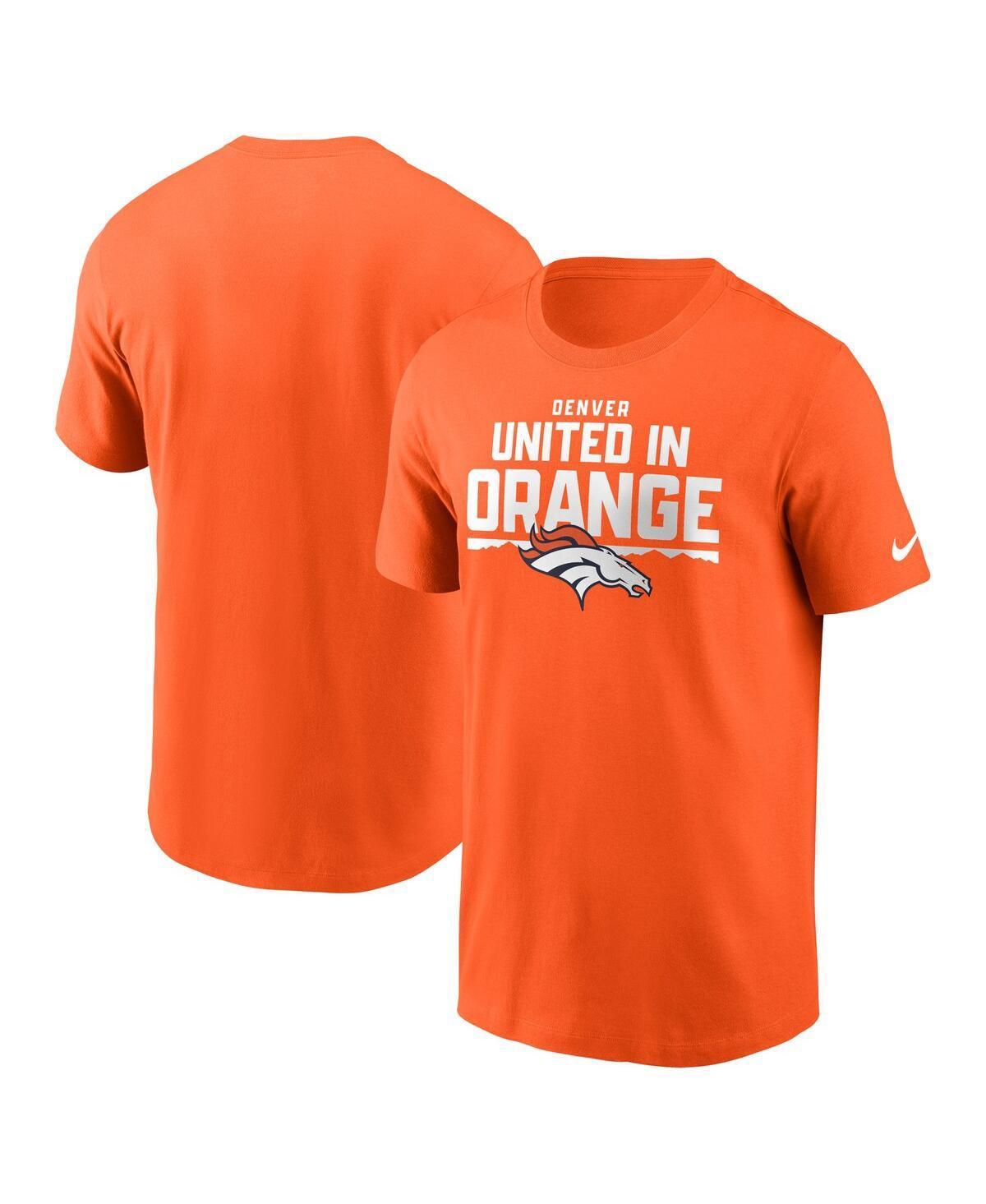 Men's Orange Denver Broncos Local Essential T-shirt Product Image