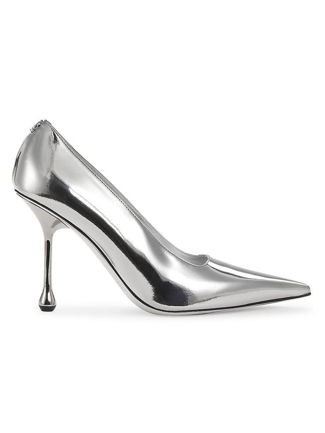 Jimmy Choo Womens Ixia 95 Metallic Pointed Toe Pumps Product Image