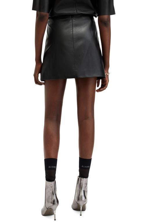 Renai Leather Skirt In Black Product Image