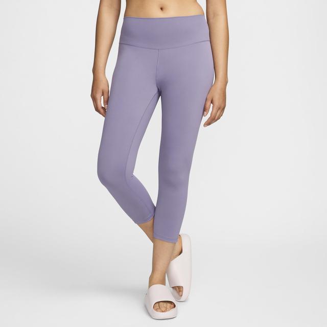 Nike One Women's High-Waisted Crop Leggings Product Image