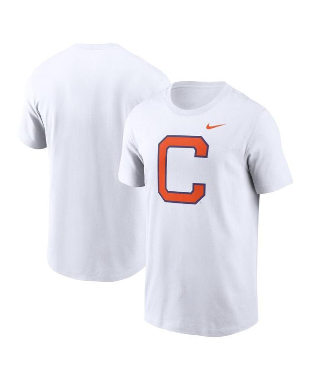 Nike Mens White Clemson Tigers Primetime Evergreen Alternate Logo T-Shirt Product Image