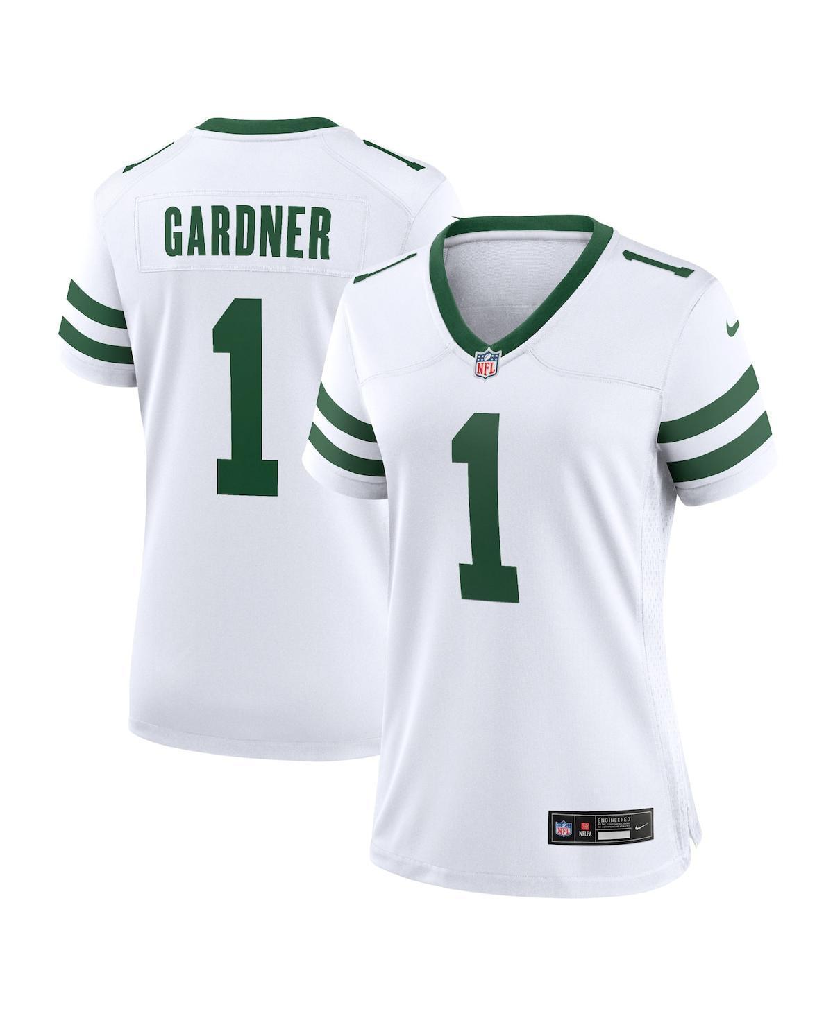 Nike Womens Ahmad Sauce Gardner Legacy New York Jets Game Player Jersey - White Product Image