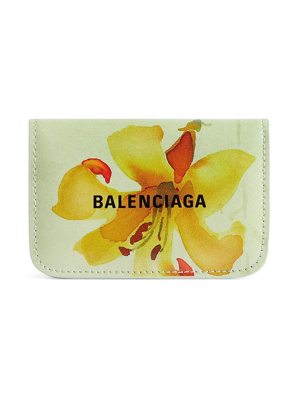 Womens Cash Mini Wallet Lillies Print Product Image