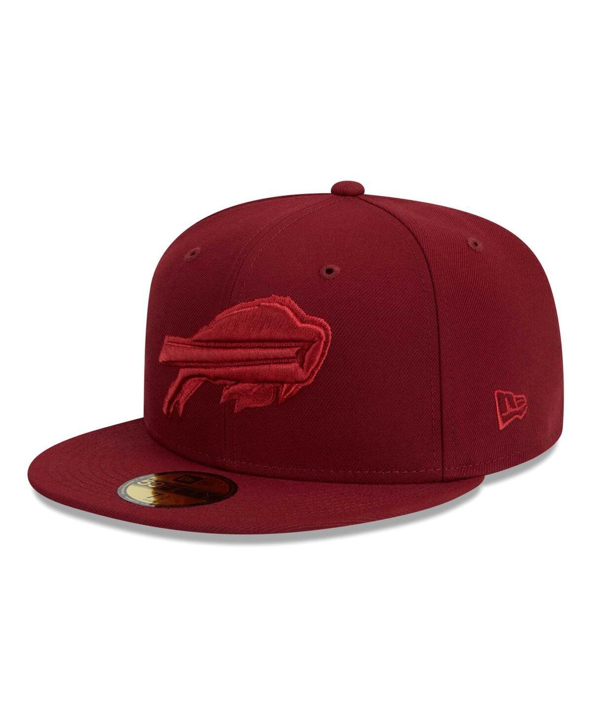 Mens New Era Cardinal Buffalo Bills Color Pack 59FIFTY Fitted Hat Product Image