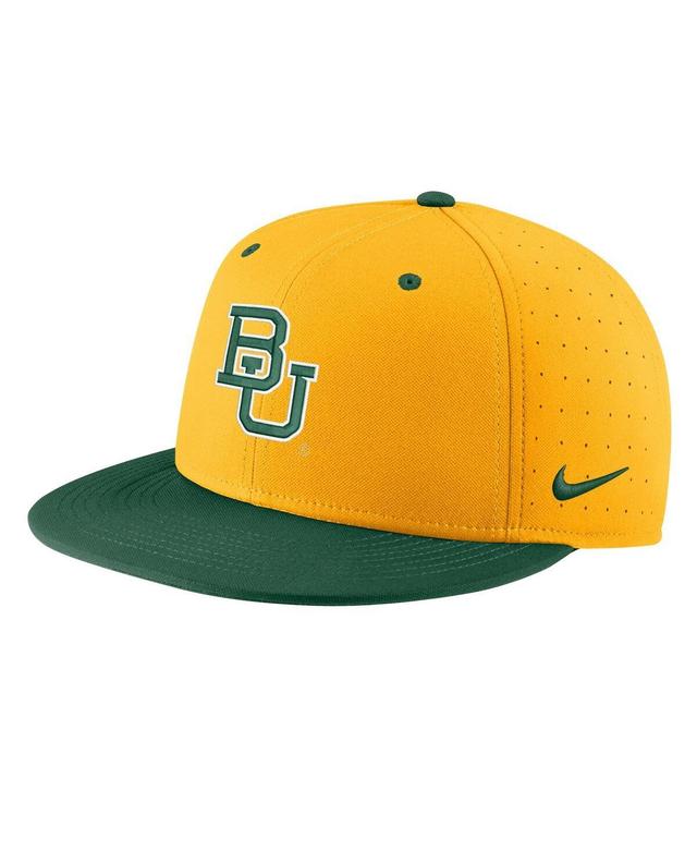 Mens Nike Gold Baylor Bears Aero True Baseball Performance Fitted Hat Product Image