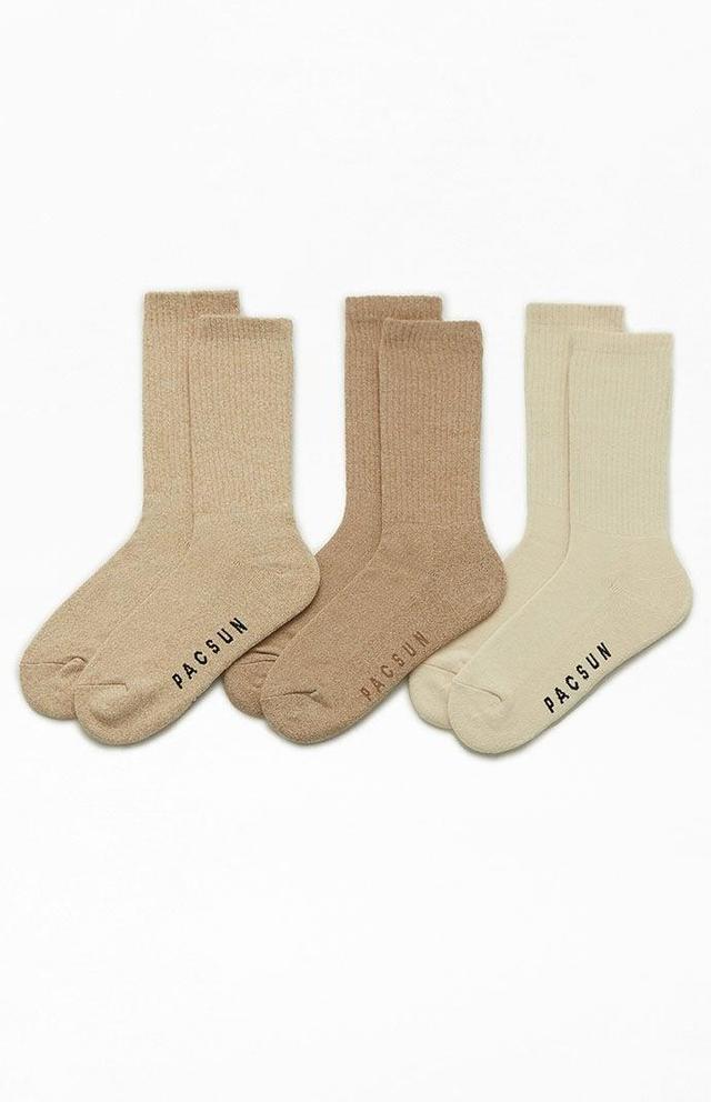 3 Pack Eco Basic Crew Socks Product Image