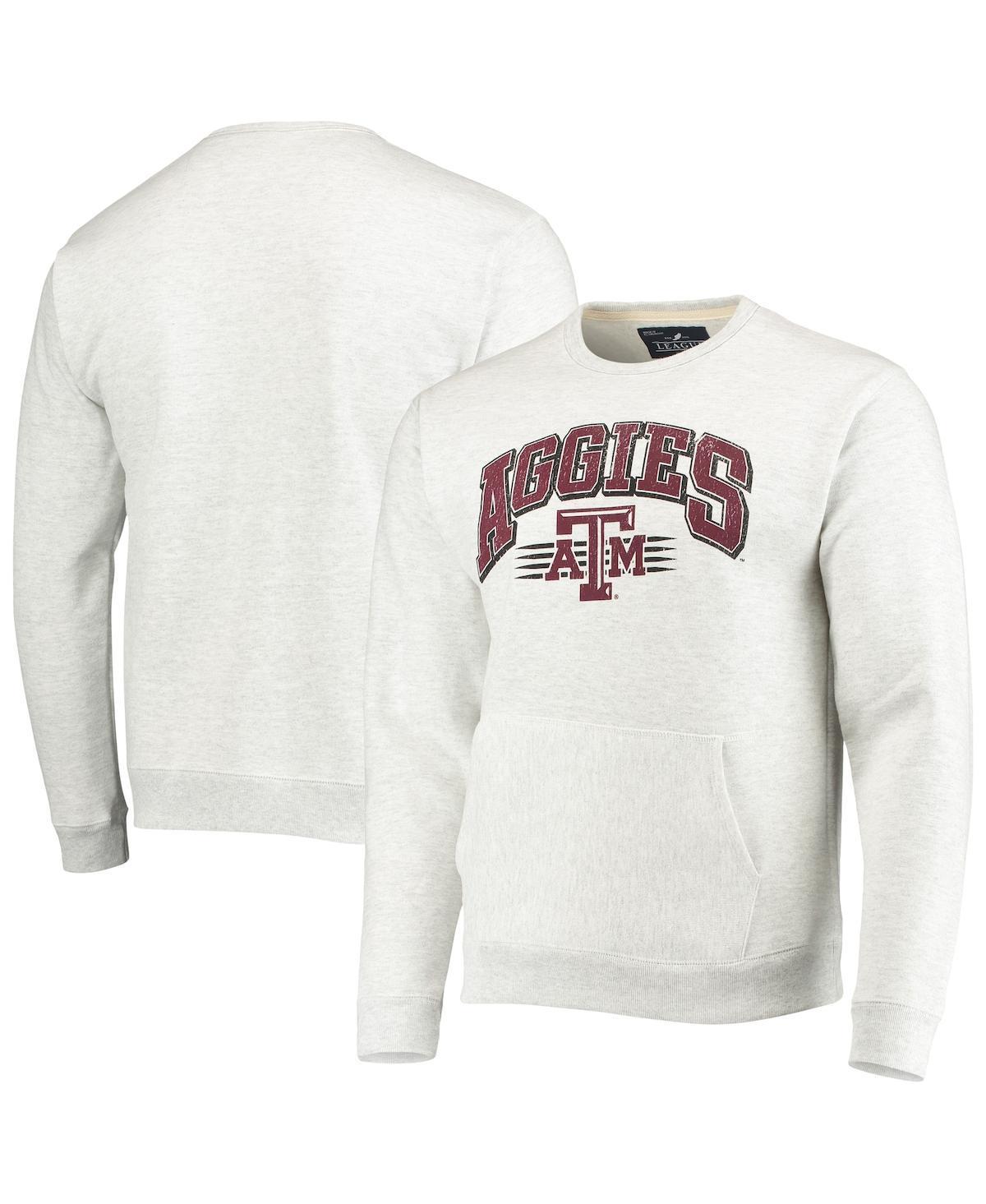 Mens League Collegiate Wear Heathered Gray Texas A&M Aggies Upperclassman Pocket Pullover Sweatshirt Product Image