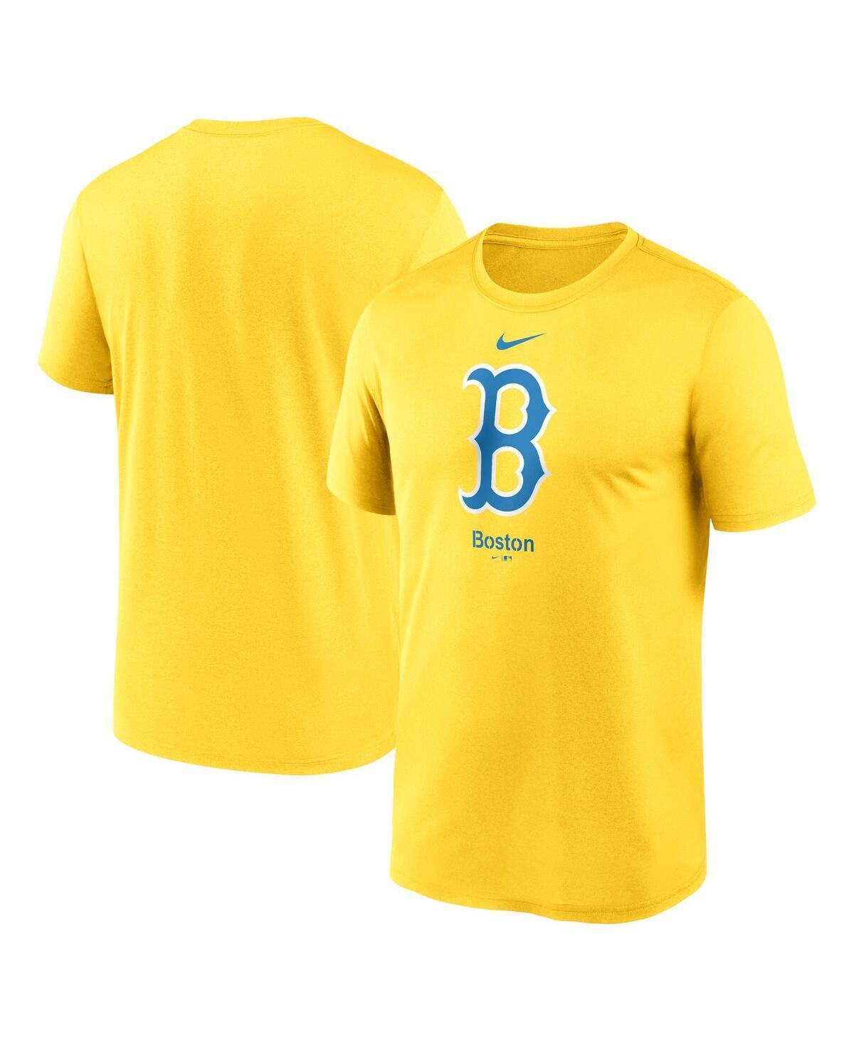 Mens Nike Gold Boston Red Sox City Connect Logo T-shirt Product Image