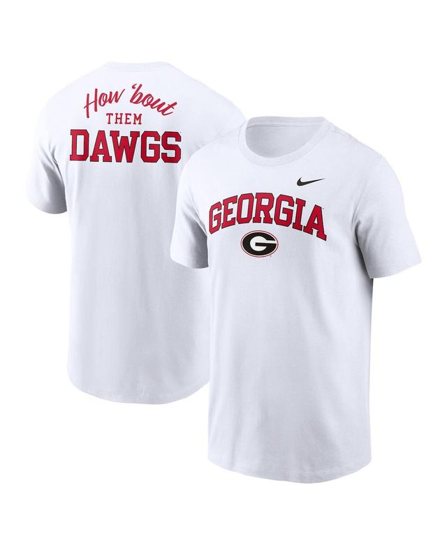 Nike Mens White Georgia Bulldogs Blitz 2-Hit T-Shirt Product Image