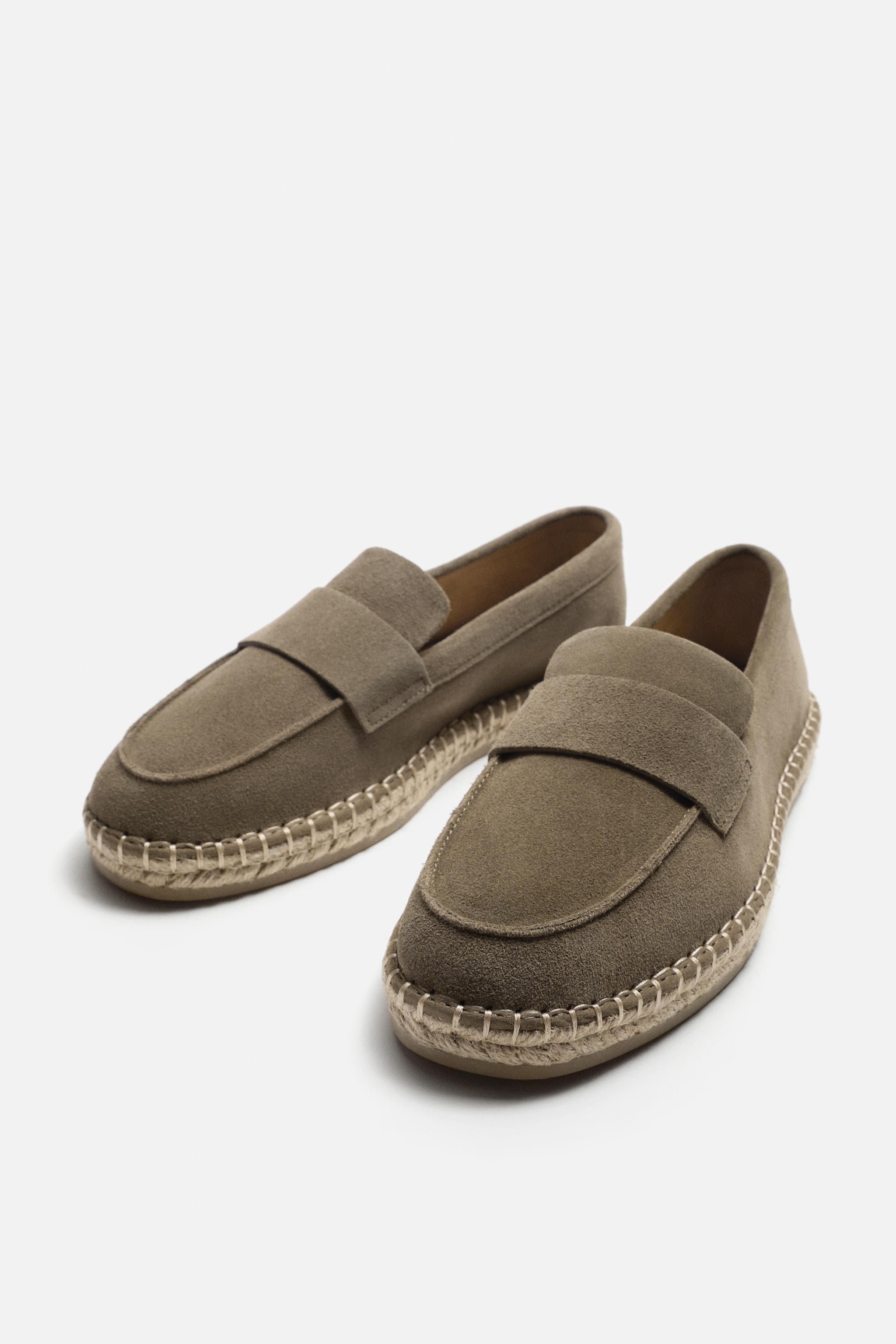 JUTE SOLE LEATHER LOAFERS Product Image