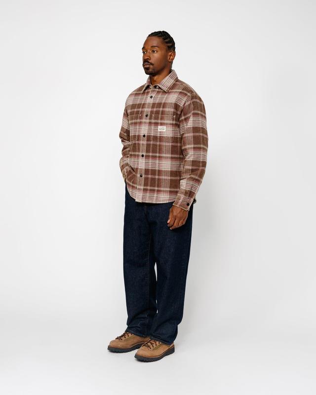 HEAVY WASHED PLAID SHIRT Male Product Image