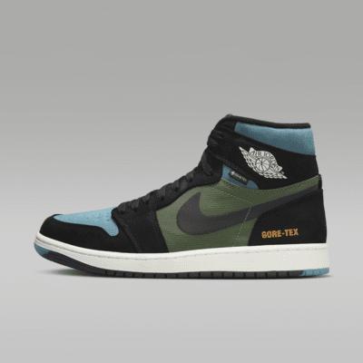 Jordan Mens AJ 1 Element - Shoes Black/Green/Blue Product Image