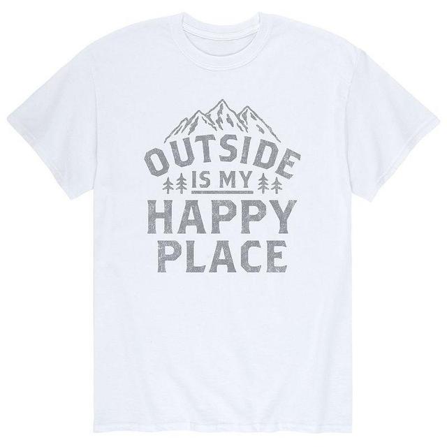 Mens Outside Is My Happy Place Tee Product Image