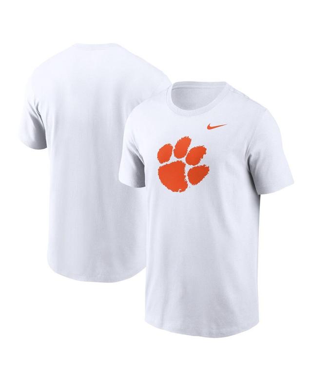 Nike Mens White Clemson Tigers Primetime Evergreen Logo T-Shirt Product Image