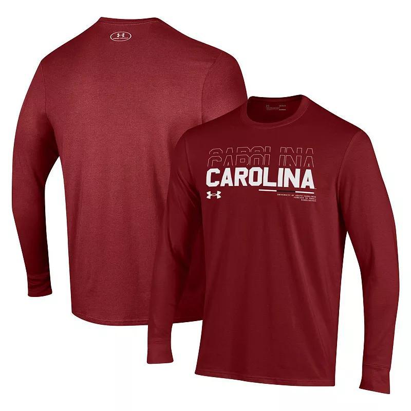 Mens Under Armour Garnet South Carolina Gamecocks Sideline Long Sleeve T-Shirt Product Image