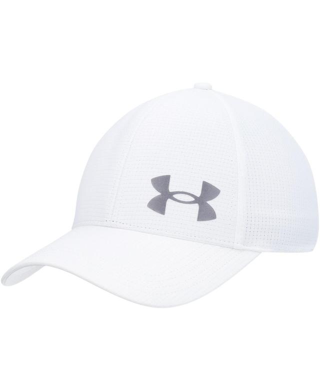 Mens Under Armour White Flawless Performance Flex Hat Product Image