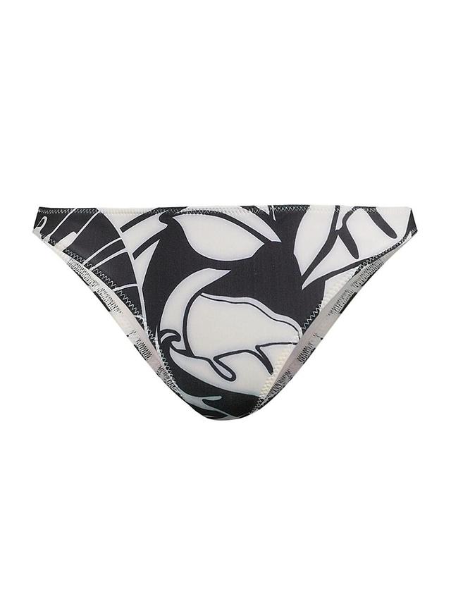 Womens Isla Palm-Print Bikini Bottom Product Image