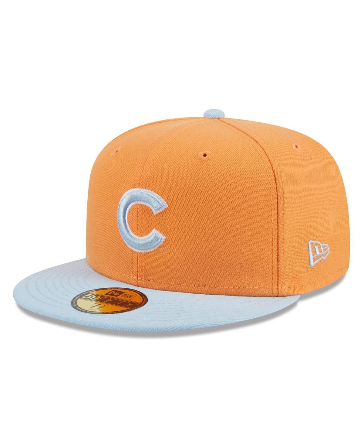 Mens New Era /Light Blue Chicago Cubs Spring Color Basic Two-Tone 59FIFTY Fitted Hat Product Image