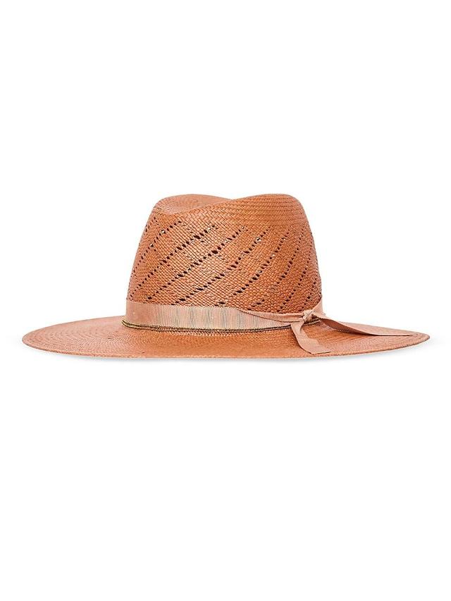 Womens Sequoia Embellished Straw Fedora Product Image