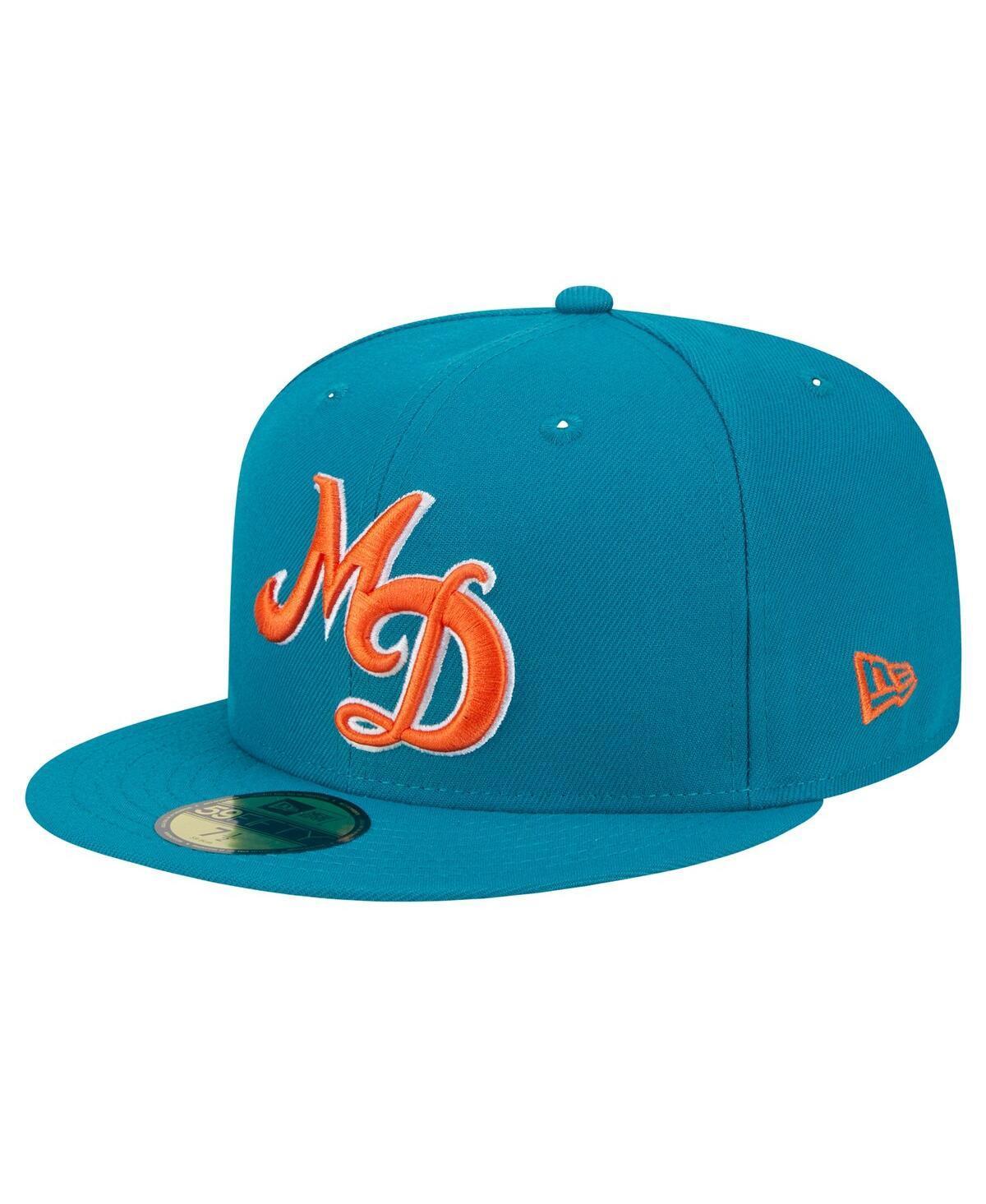 Mens New Era Aqua Miami Dolphins City Originals 59FIFTY Fitted Hat Product Image