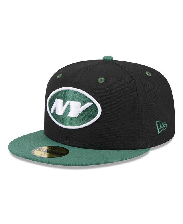 Mens New Era /Green New York Jets Flipside 2Tone 59FIFTY Fitted Hat Product Image