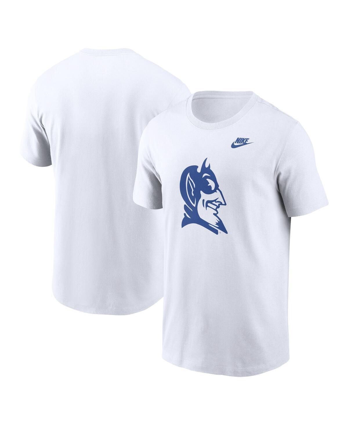 Nike Mens White Duke Blue Devils Legacy Alternate Logo T-Shirt Product Image