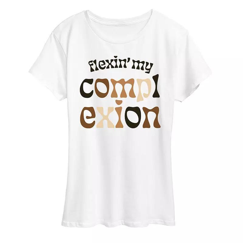 Plus Flexin My Complexion Graphic Tee, Womens Product Image