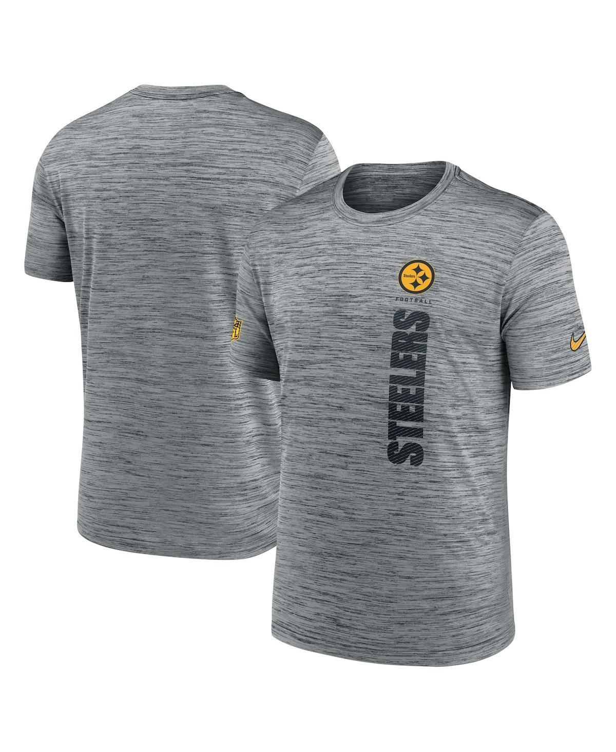 Nike Mens Gray Pittsburgh Steelers 2024 Sideline Velocity Performance T-Shirt Product Image