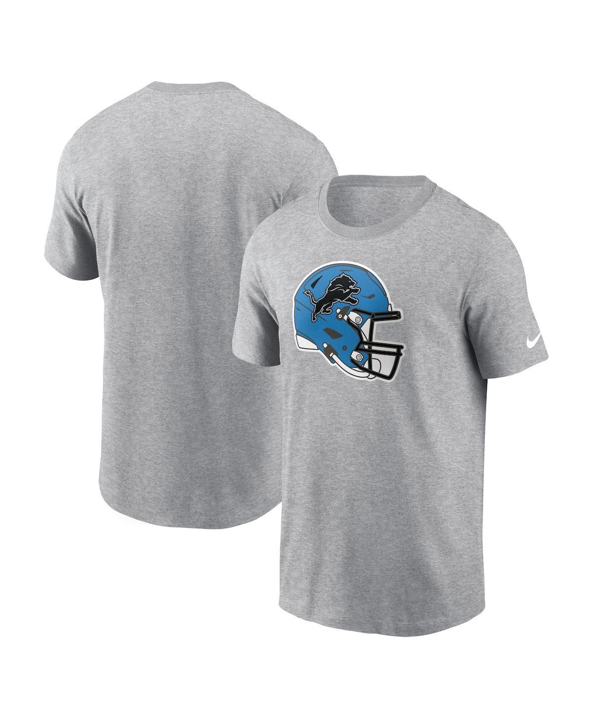 Nike Mens Heather Gray Detroit Lions Essential Logo T-Shirt Product Image