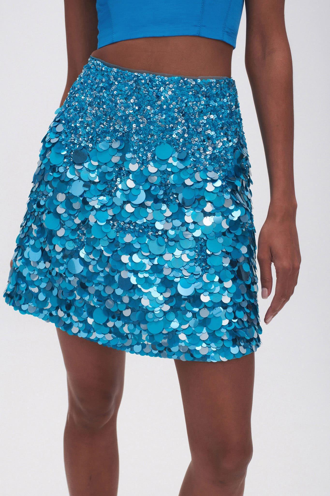 Cherie Sequin Mini Skirt Product Image