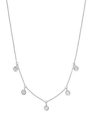 Womens Diamond By The Inch 18K White Gold & Diamond Dangle Necklace Product Image