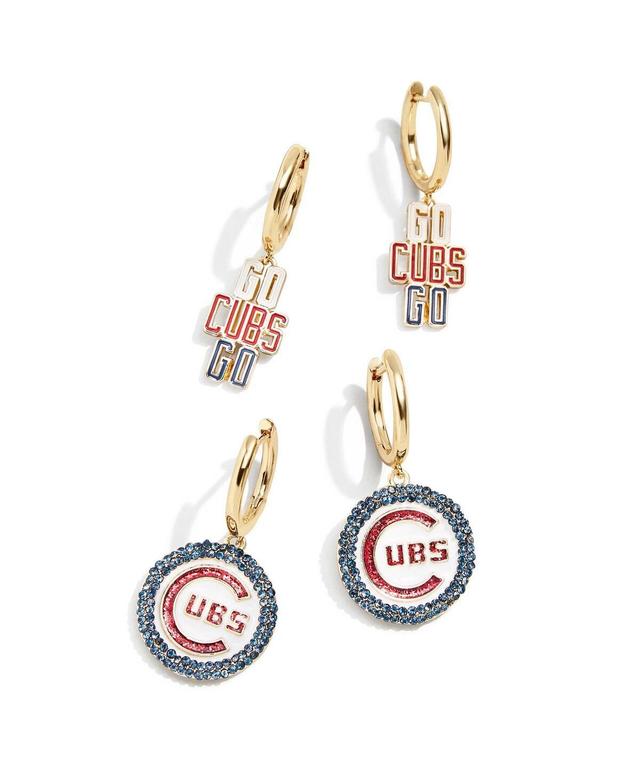 Womens Baublebar Chicago Cubs 2-Pack Earrings Set Product Image