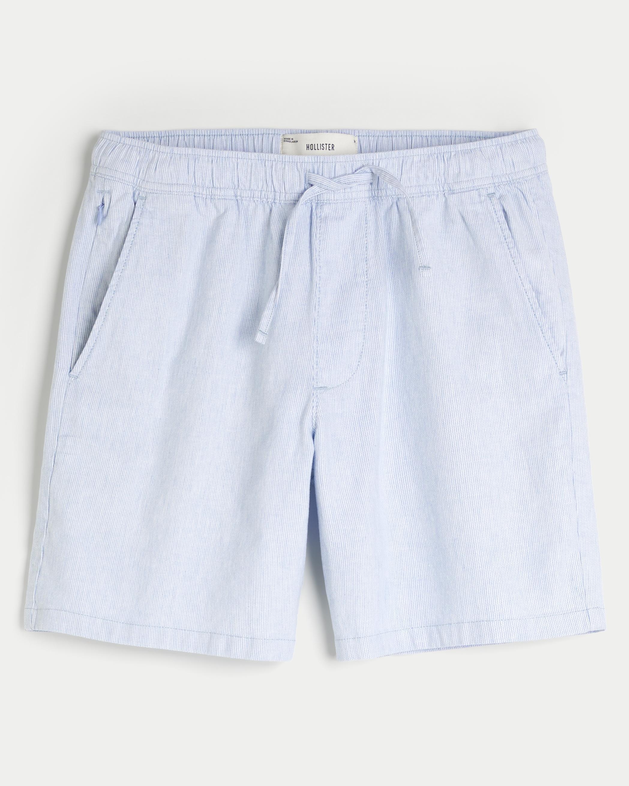 Flex-Waist Textural Woven Shorts 8" Product Image