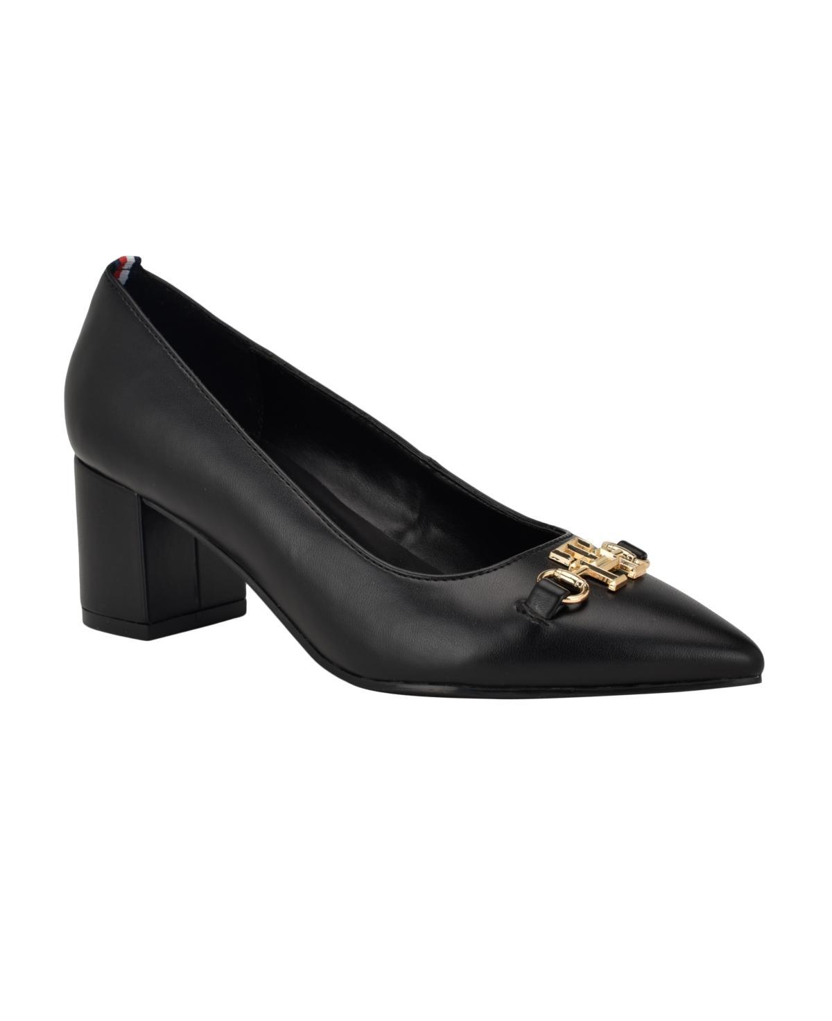 Tommy Hilfiger Womens Nanya Block Heel Classic Pumps Product Image