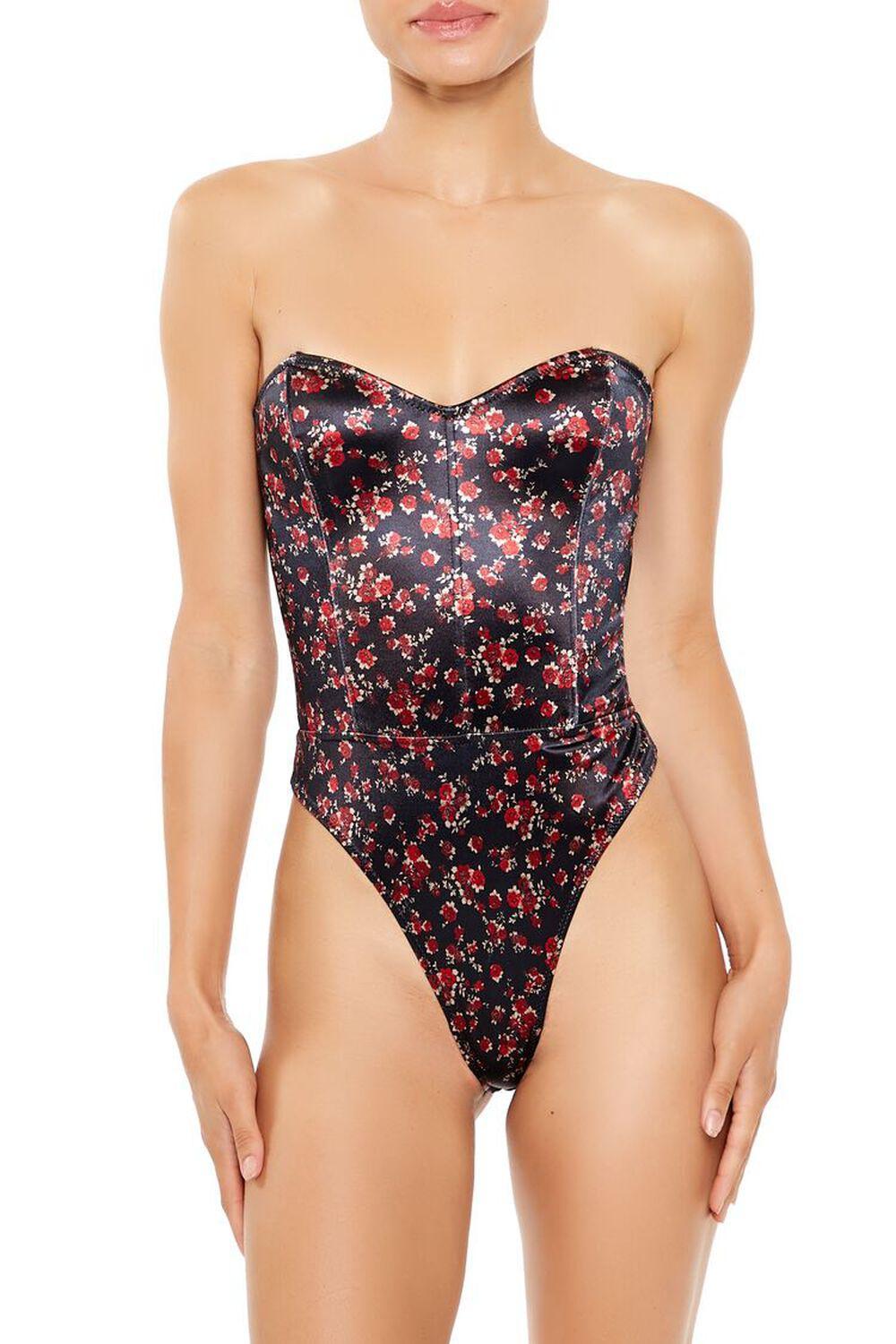 Floral Print Lingerie Bodysuit | Forever 21 Product Image