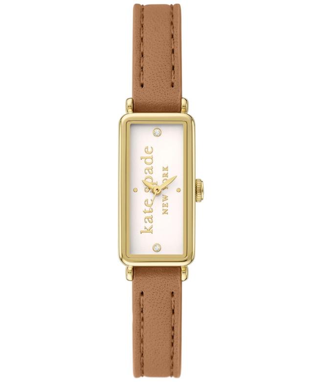 Kate Spade New York Womens Rosedale Brown Leather Watch 32mm - Brown Product Image