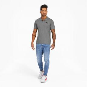 PUMA Essentials Men's Jersey Polo in Medium Grey Heather Product Image