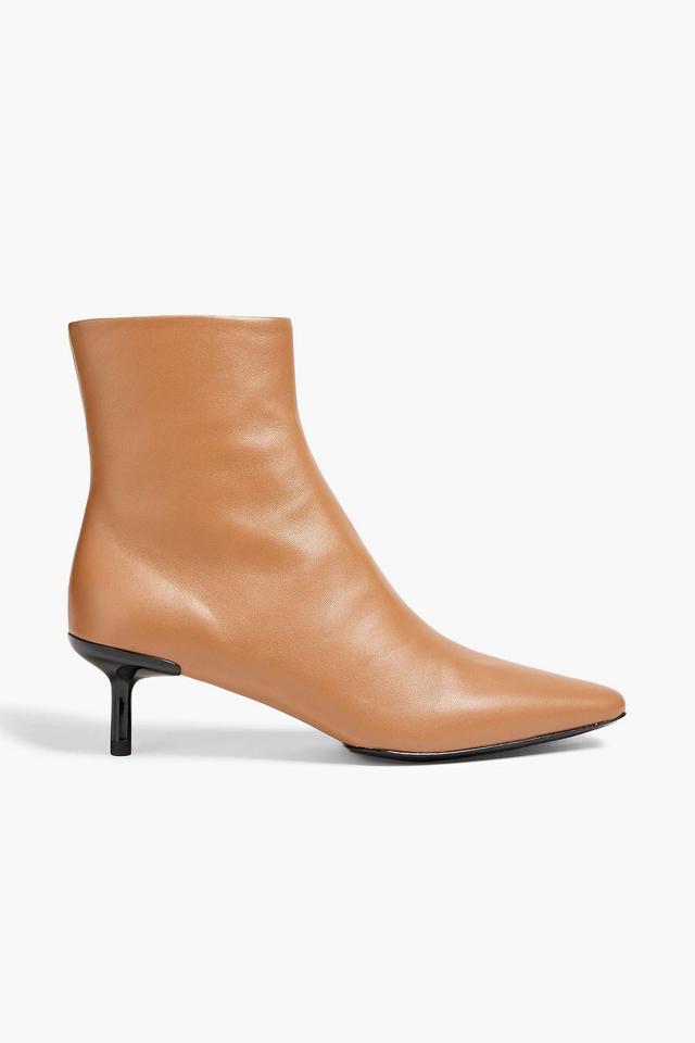 Rio Leather Ankle Boots In Light Brown Product Image