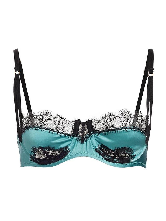 Womens Lace Inset Balconette Bra Product Image